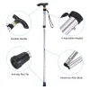 Unique Bargains Aluminum Alloy Quick Lock Collapsible Hiking Trekking Pole 33-37 Inch